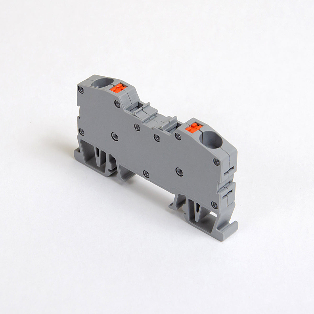 ONKA 6mm2 spring terminal strip terminal strip DIN rail 2-wire gray, 1020034