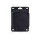 Black "rubber" surface-mounted socket 250V, 16A, IP44, SCHUKO 2P+Z, 1KMP-F, Bylion
