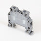 ONKA 4mm2 Terminal strip screw connection on DIN rail 2-wire gray, 1010022