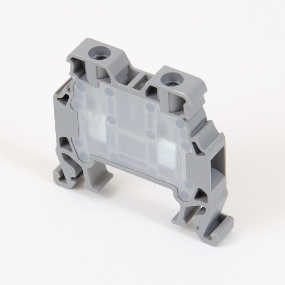 ONKA 4mm2 Terminal strip screw connection on DIN rail 2-wire gray, 1010022