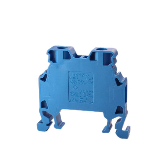 ONKA 4mm2 Terminal strip screw connection on DIN rail 2-core blue, 1010025