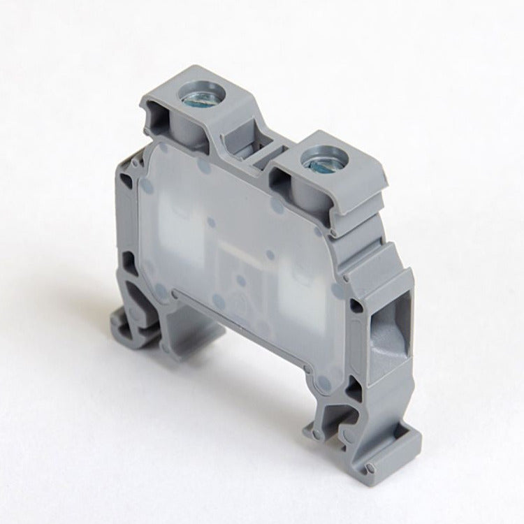 ONKA 6mm2 Terminal strip screw connection on DIN rail 2-wire gray, 1010032