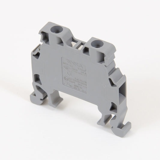 ONKA 2.5mm2 Screw terminal block connector DIN rail 2-wire gray, 1010012