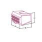 Transparent push-in wire connector, 2.5 mm², 8-pole
