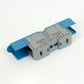 ONKA 150mm2 M12 Screw connection for DIN rail with protective cover, blue, 1030091
