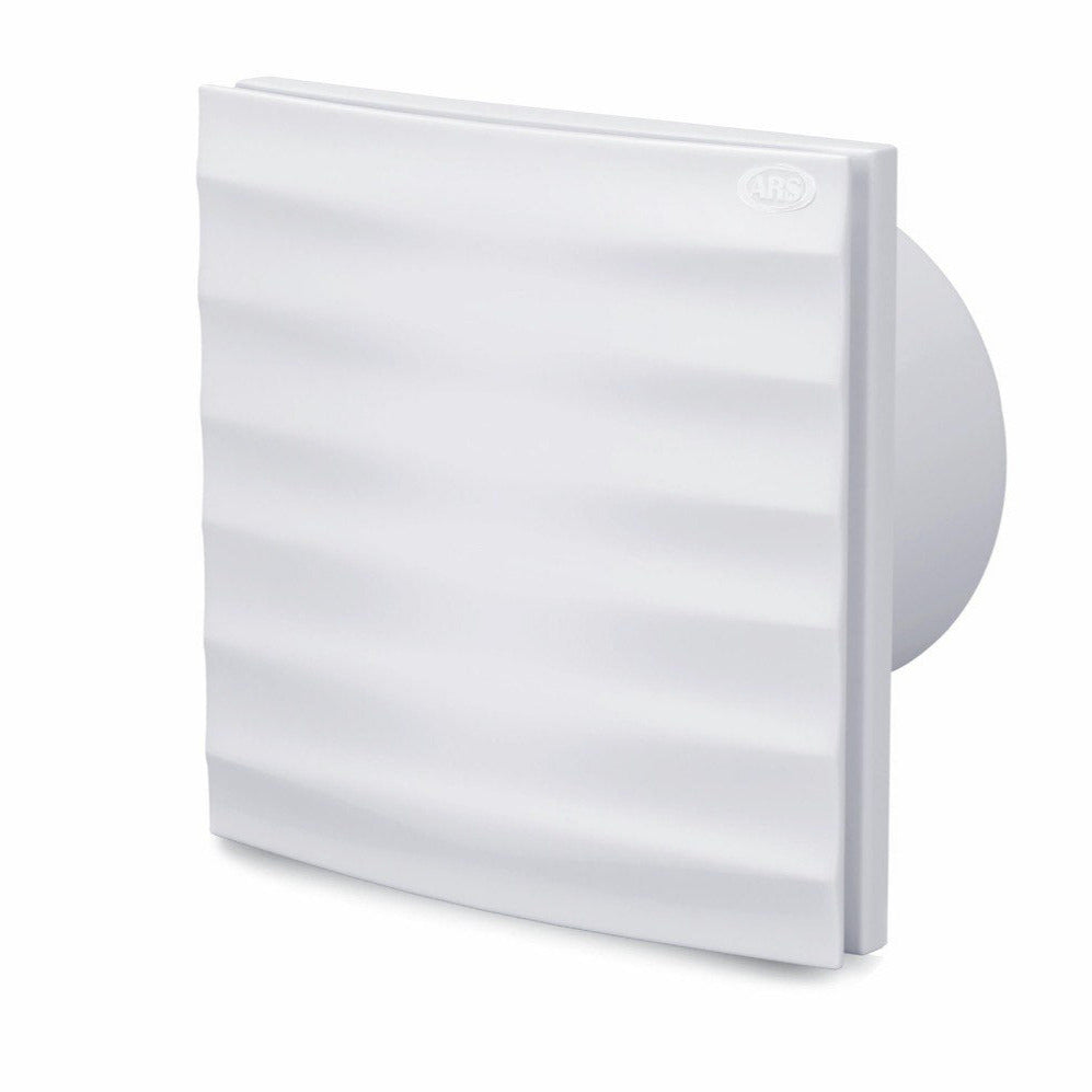 Alize ARS- white wall axial bathroom / WC fan white with grille quiet 100mm, 90 m3/h, 348562