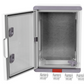 Plastic distribution cabinet with gray doors, Design Pro series, PD253515, IP67