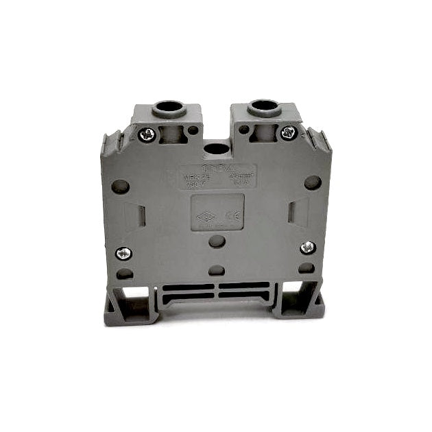 ONKA 25mm2 Terminal strip screw connection on DIN rail 2-core gray, 1010062